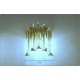 Coppia di lampade da parete Mod. WATERFALL - OTTONE e vetro di Murano