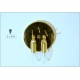 Coppia di lampade da parete Mod. WATERFALL - OTTONE e vetro di Murano
