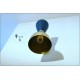 Wall Lamp Art. A-033 - Metal / Brass - BLUE Opaque