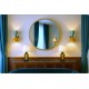 Applique Art. A-035 - Metallo / Ottone - VERDE Chiaro / ARANCIONE