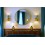 Wall Lamp Art. A-035 - Metal / Brass - Light GREEN / ORANGE