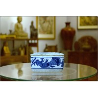 Scatola in Porcellana Ge Ware - Dinastia Qing / Qianlong - 19th Century