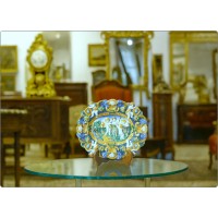 Majolica Plate - IMBRES Manufactory of Pavia - 18th century