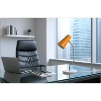 Table Lamp Art. TL-310 - Brass / Marble - ORANGE Color