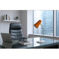 Lampada da Tavolo Art. TL-310 - Ottone / Marmo - ARANCIONE