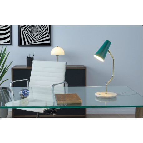 Table Lamp Art. TL-312 - Brass / Marble - GREEN Color