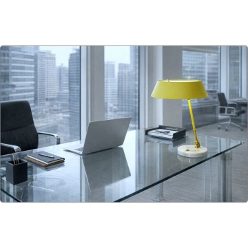 Table Lamp STILUX Milano, Made in Italy 1950 - YELLOW Color