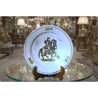 Piatto in maiolica - Manifattura MANISES - 18th Century