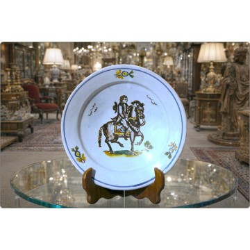 Majolica plate - MANISES factory - 18th century