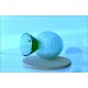 CARLO MORETTI - Glass Sculpture - Silver Leaf - Murano 1992