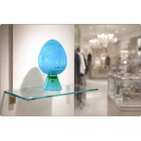 CARLO MORETTI - Glass Sculpture - Silver Leaf - Murano 1992