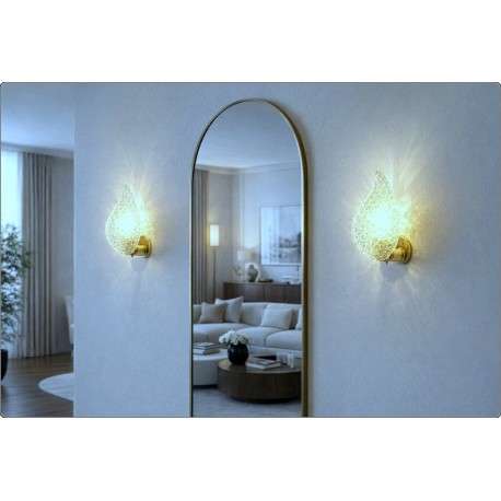 BAROVIER & TOSO - Pair of Wall Lamps - ART DECO - Murano Glass 1950