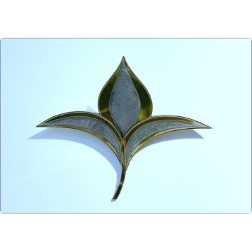 Brass Wall Lamp - Henri Fernandez for Honoré - Paris '70