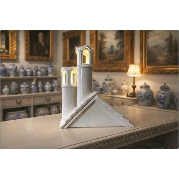 G. RONZAN - Luminous Decorative Ceramic - Mod. I CAMINI - 1940