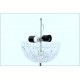 CRISTAL ART - Table Lamp - Crystal and Brass - Italy 1960