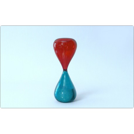Clessidra VENINI - Fulvio Bianconi - Murano Glass - ROSSO / VERDE