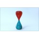 Clessidra VENINI - Fulvio Bianconi - Murano Glass - ROSSO / VERDE