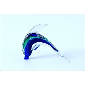 NASON MORETTI - Glass Sculpture - Dolphin - Murano